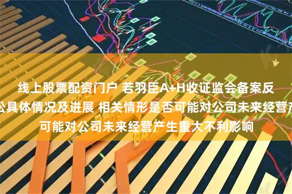 线上股票配资门户 若羽臣A+H收证监会备案反馈：说明未决诉讼具体情况及进展 相关情形是否可能对公司未来经营产生重大不利影响